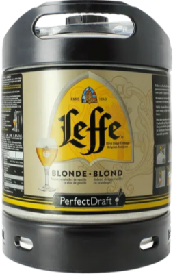 Leffe Blond Perfect Draft fust van 6 liter Leffe Blond Perfect Draft fust van 6 liter